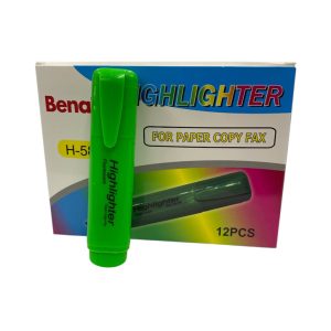 Resaltador fluo verde x12 art.25812