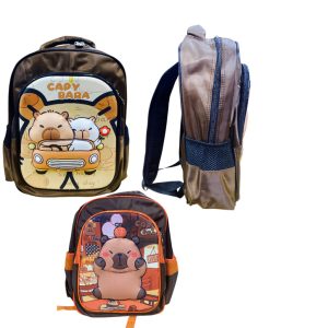 Mochila espalda 16" capibara con ralieve art.cap