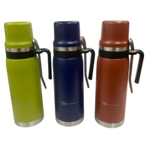 Termo acero 1 l + mate + bombilla art.304315