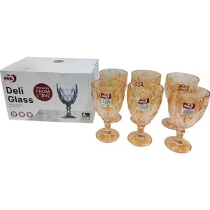 Copas labradas x6 color 340ml art.033-3