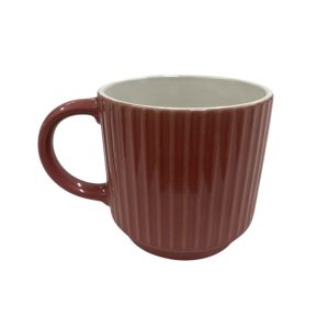 Jarro mug ceramica rayas bicolor 370cc art.113-43
