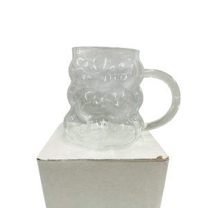 Tazas de vidrio burbujas art.19953