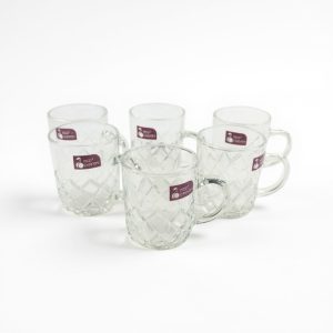 Tazas de vidrio labradas x6 240ml art.20184