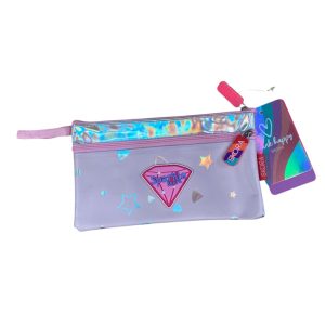 Cartuchera plana skora glitter sparkel art.35260