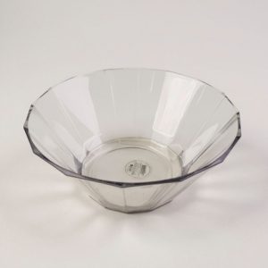 Ensaladera de acrilico facetado 26cm art 6205