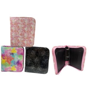 Carpeta 3 anillos con cierre acolchonada art.450-4