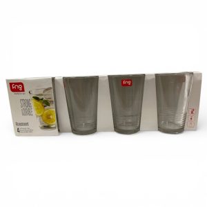 Vasos de vidrio x4 384ml art.p31-13af