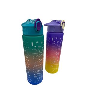 Botellita plastica tornasolada 800ml art.53098