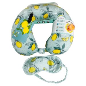 Almohada de viaje + identificador + tapones + antifas