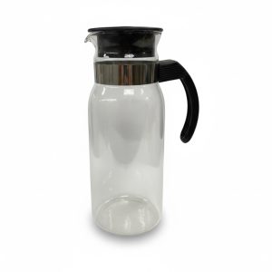 Jarra vidrio 1L manija y tapa plastica art.fg1114