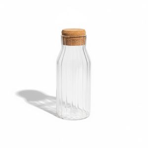 Botella de vidrio 900ml tapon de corcho art.54415