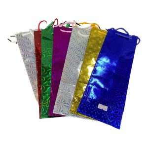 Bolsa metalizada para vino art.yw3380