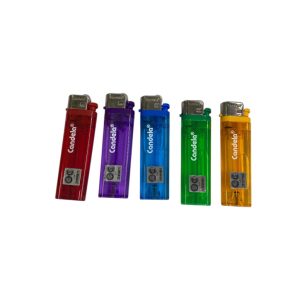 Encendedor trasparente piedra candela art.459