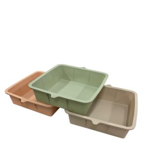 Molde cuadrado de silicona liso 24cm art.19871