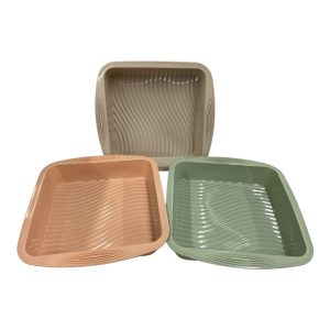 Molde de silicona cuadrado rayas 27cm art.19878