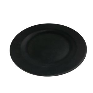 Plato playo de melamina negra 25cm art.20500